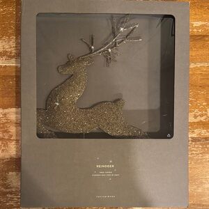 Pottery Barn Glitter Reindeer Tree Topper